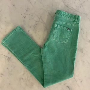 Vineyard Vines Girls Corduroy Pants, Size 14, Mint Green